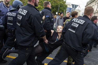 Gegendemonstration zum 'Marsch für das Leben', Berlin