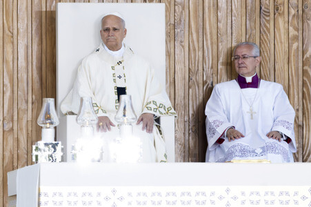 Papst Leo XIV. hält die Corpus Christi Messe in Madrid
