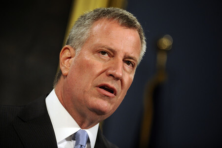 Bill de Blasio Pressekonferenz  in New York