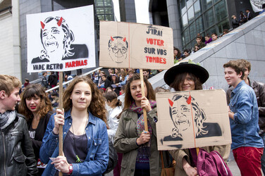 Demonstration gegen die Front National, Paris