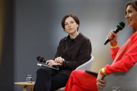 Dorothee Elmiger auf der Frankfurter Buchmesse 2025 in Frankfurt
