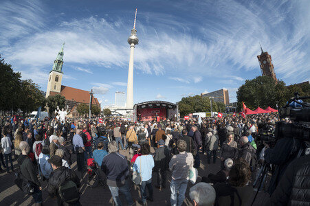 Wahlkampfveranstaltung der LINKEN in Berlin