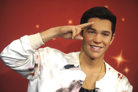 Präsentation der Austin Mahone Wachsfigur in New York