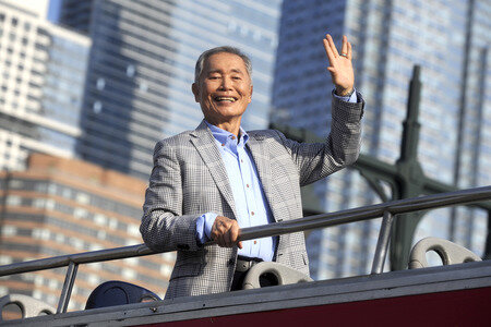 George Takei is inducted into the Ride of Fame in New York
