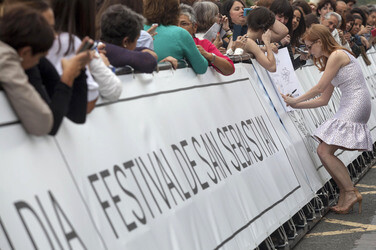 Ankunft von Jessica Chastain beim San Sebastian Film Festival 2014