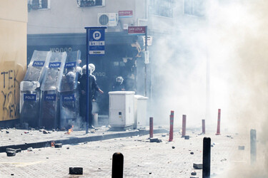 Maidemonstration in Istanbul