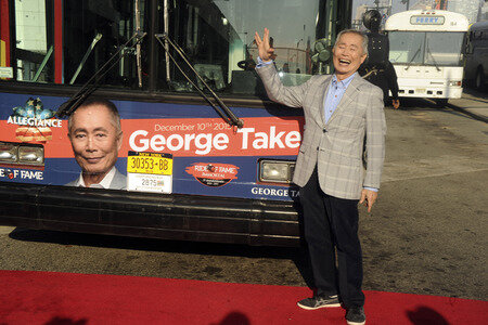 George Takei is inducted into the Ride of Fame in New York