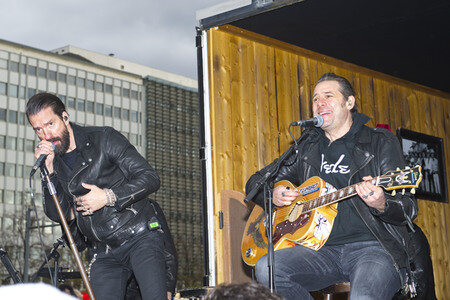 Straßenkonzert von The BossHoss in Berlin
