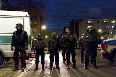 Demonstration am Oranienplatz, Berlin
