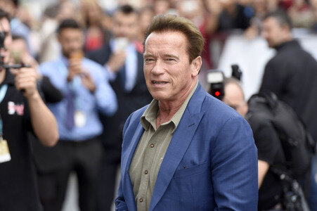 Ankunft von Arnold Schwarzenegger auf dem San Sebastian Film Festival 2017