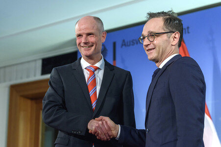 Pressekonferenz von Heiko Maas und Stef Blok in Berlin