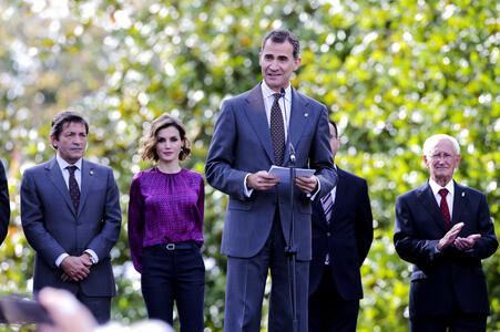 König Felipe und Königin Letizia besuchen Colombres