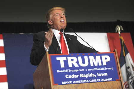 Wahlkampfrede von Donald Trump in Cedar Rapids