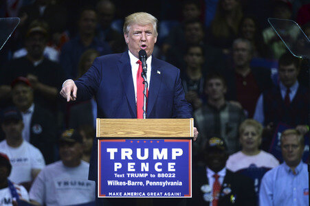 Donald Trump Wahlkampfveranstaltung in Wilkes-Barre