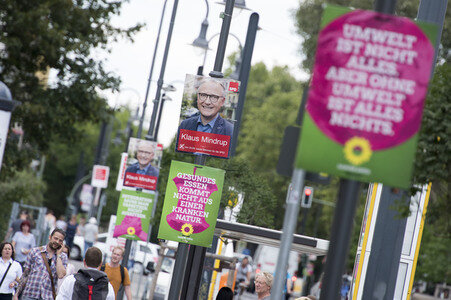 Bundestagswahlkampf-Plakate in Berlin