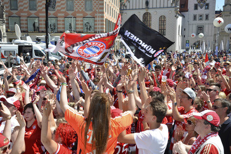 DFB-Pokalfeier des FC Bayern München