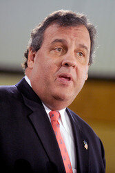 Chris Christie trifft Sandy-geschädigte Hausbesitzer, Manahawkin