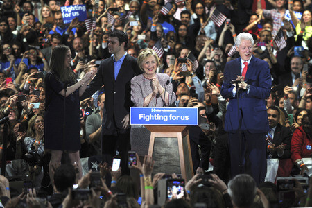 Hillary Clinton bei der NY State Democratic Primary Victory Celebration in New York