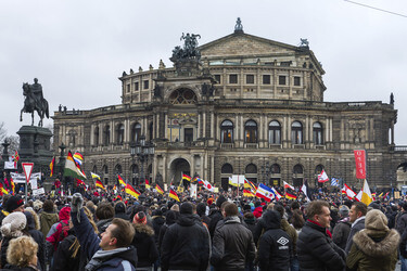 Pegida Demonstration, Dresden