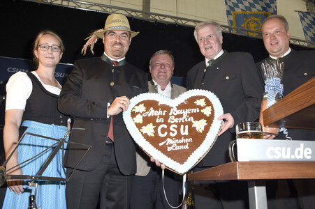 Wahlkampfveranstaltung der CSU in Grasbrunn