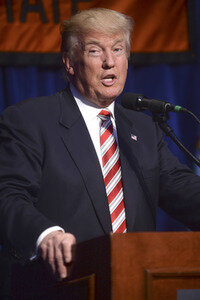 Wahlkampfrede von Donald Trump in New York