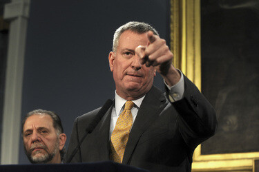 Bill de Blasio Pressekonferenz, New York