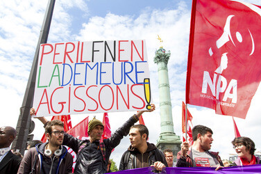 Demonstration gegen die Front National, Paris