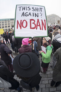 Protest gegen Trump-Politik in Berlin