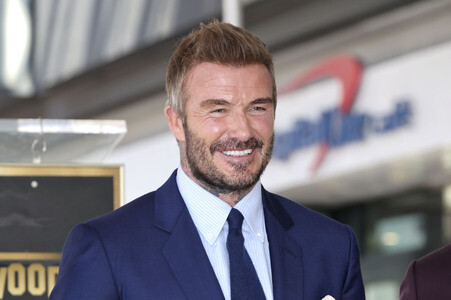 David Beckham erhält einen Stern auf dem Hollywood Walk of Fame in Los Angeles