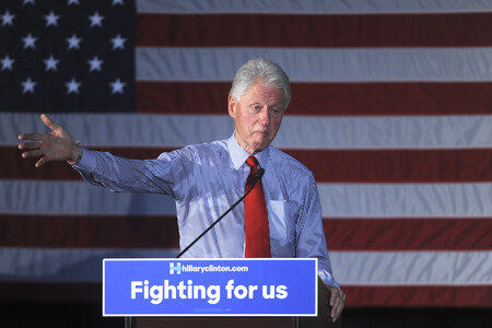 Wahlkampfrede von Bill Clinton in Edison