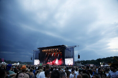 Gewitter beim Helene Beach Festival in Frankfurt