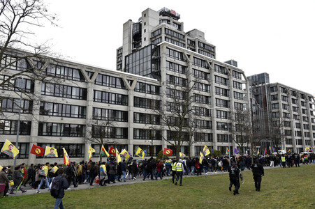 Kurden-Demonstration in Frankfurt