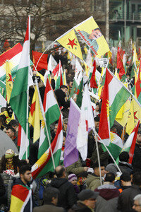 Kurden-Demo in Köln