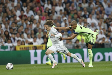 Champions League Match Real Madrid vs Manchester City in Madrid