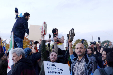 Demo gegen Putin in Berlin