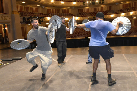 Photocall mit der Perkussion-Band Stomp in Berlin