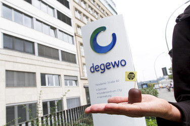'Zwangsräumung stoppen' Aktion, Berlin