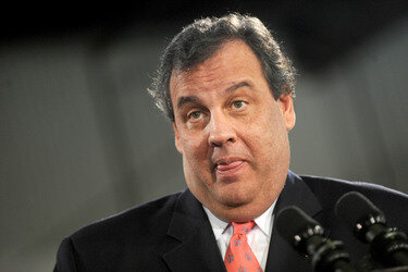 Chris Christie trifft Sandy-geschädigte Hausbesitzer, Manahawkin