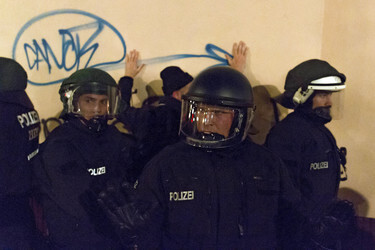 Demonstration am Oranienplatz, Berlin