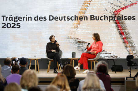 Dorothee Elmiger auf der Frankfurter Buchmesse 2025 in Frankfurt