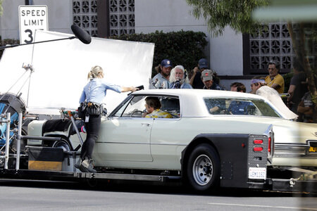 Dreharbeiten zu 'Once Upon a Time in Hollywood' in Burbank