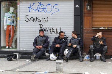 Maidemonstration in Istanbul