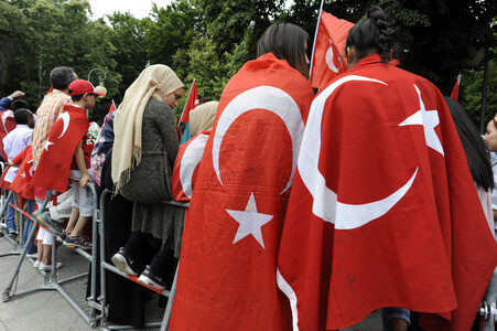 Protest gegen versuchten Militärputsch in der Türkei