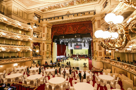 Vorbereitung zum SemperOpernball 2016 in Dresden