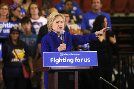 Wahlkampfrede von Hillary Clinton  in Newark