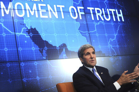 John Kerry diskutiert den Iran Deal in New York