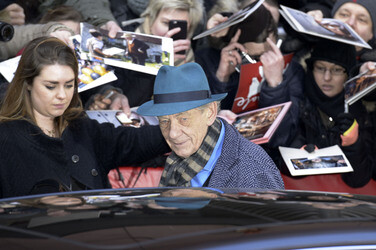 'Mr. Holmes' Pressekonferenz Abfahrt, Berlinale 2015