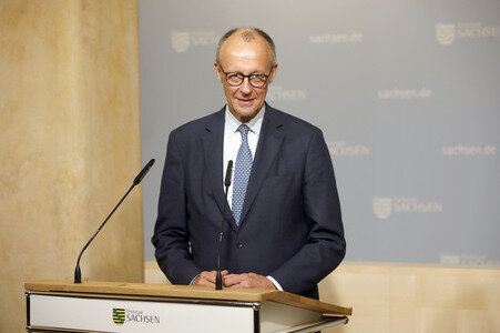 Antrittsbesuch von Bundeskanzler Friedrich Merz im Freistaat Sachsen in Dresden