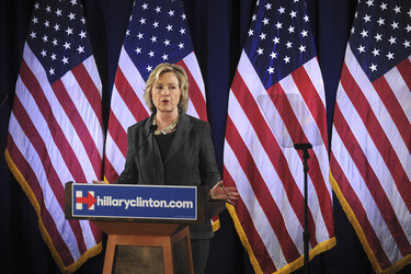 Hillary Clinton spricht in New York