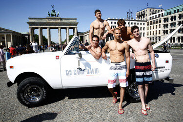 Open Air-Fashionshow des Menswear-Labels Camp David, Berlin